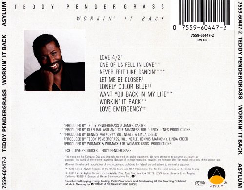 Teddy Pendergrass - Workin' It Back (1985)