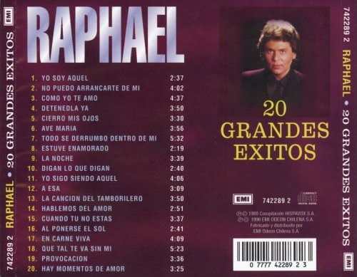 Raphael - 20 Grandes Exitos (1996)