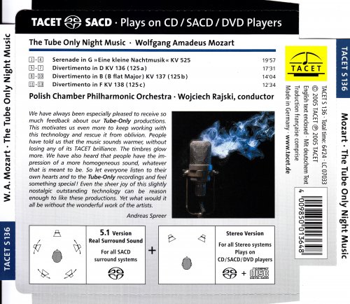 Polish Chamber Philharmonic Orchestra Sopot, Wojciech Rajski - Mozart: The Tube Only Night Music (2005) [SACD]