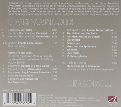 Luiza Borac, Ion Buzea - Chants nostalgiques (2014)