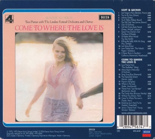 Ronnie Aldrich - Soft & Wicked / Come to Where the Love Is (2004)