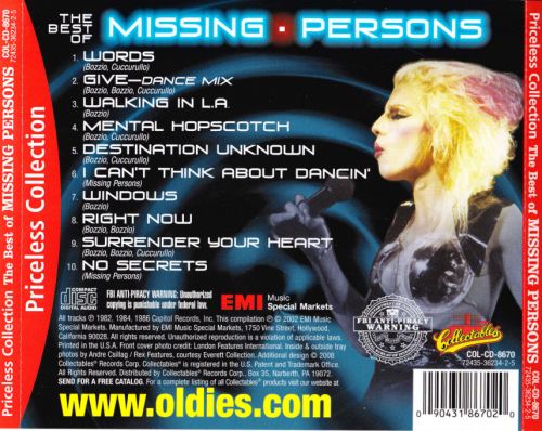 Missing Persons - The Best Of Missing Persons (2008)