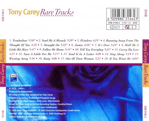 Tony Carey - Rare Tracks (1993)