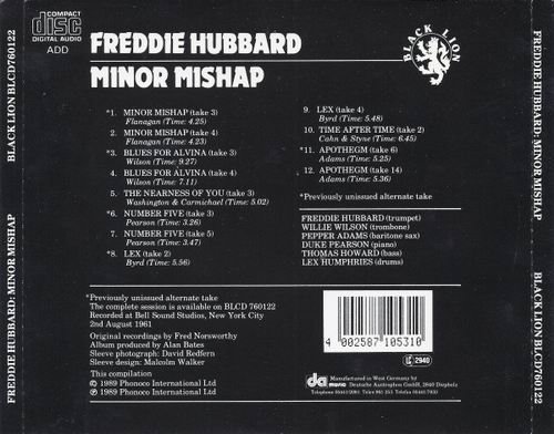 Freddie Hubbard - Minor Mishap (1961) CD Rip