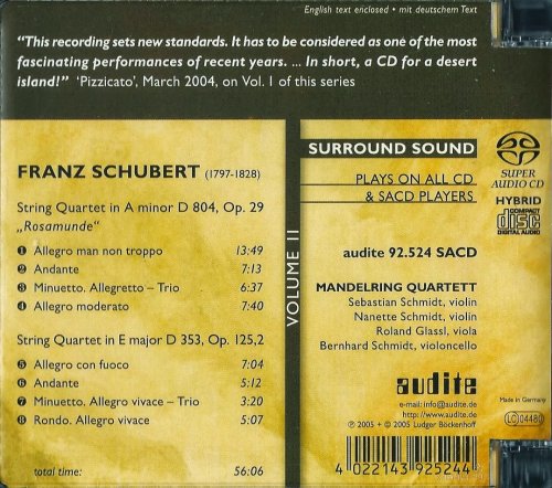 Mandelring Quartet - Schubert: String Quartets, Vol. 2 (2005) CD-Rip