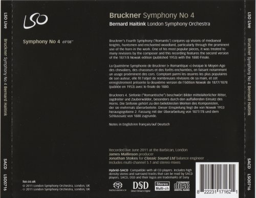 London Symphony Orchectra, Bernard Haitink - Bruckner: Symhony No. 4 (2011) [SACD]