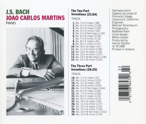 Joao Carlos Martins - J.S.Bach: The Two and Three Part Inventions (1989)