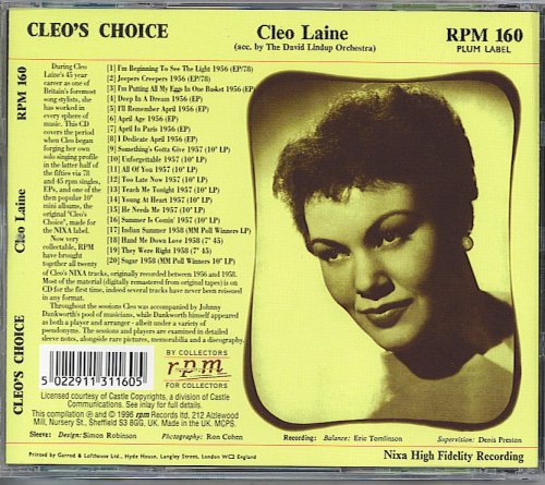 Cleo Laine Cleos Choice 1980 1996