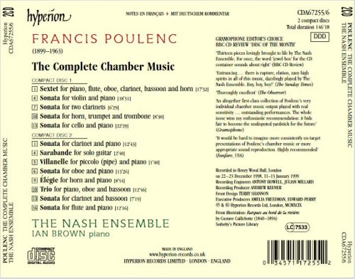 The Nash Ensemble, Ian Brown - Francis Poulenc: The Complete Chamber Music (1999) CD-Rip