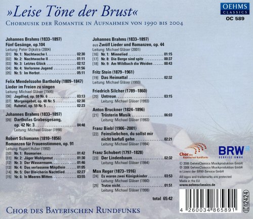 Chor des Bayerischen Rundfunks - Leise Töne Der Brust (2016)