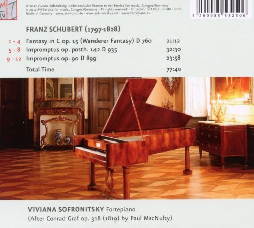 Viviana Sofronitsky - Franz Schubert, Wanderer Fantasy, Op. 15 & Impromptus Opp. 90 & 142 (2012)