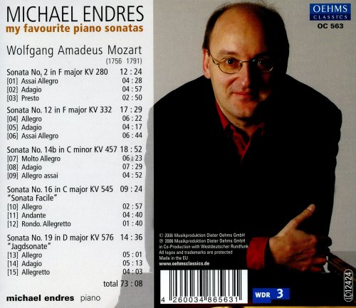 Michael Endres - Mozart: My Favourite Piano Sonatas (2016)