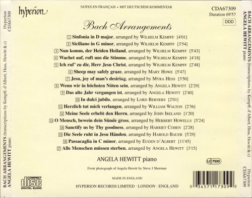 Angela Hewitt - J.S.Bach: Arrangements (2001)