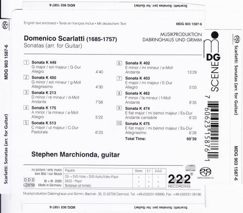 Stephen Marchionda - Scarlatti: Sonatas (arr. for Guitar) (2008) [SACD]