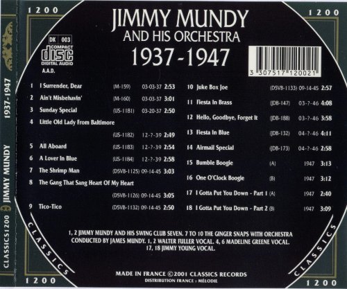 Jimmy Mundy And His Orchestra - 1937-1947 {The Chronological Classics, 1200}