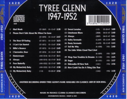 Tyree Glenn - 1947-1952 {Chronological Classics, 1420}