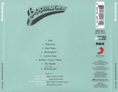 Boomerang - Boomerang (Reissue) (1971/2015) CD Rip
