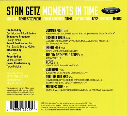 Stan Getz - Moments In Time (1976) [2016]
