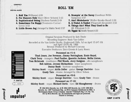 Shirley Scott - Roll 'Em: Plays the Big Bands (1966/1994)