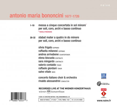 Rinaldo Alessandrini - Bononcini: Messa, Stabat Mater (2012)