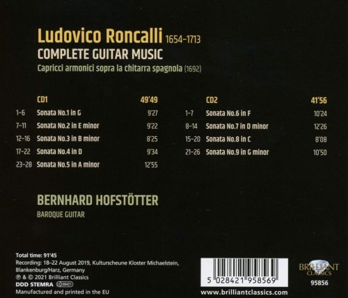 Bernhard Hofstötter - Roncalli: Complete Guitar Music (2021)