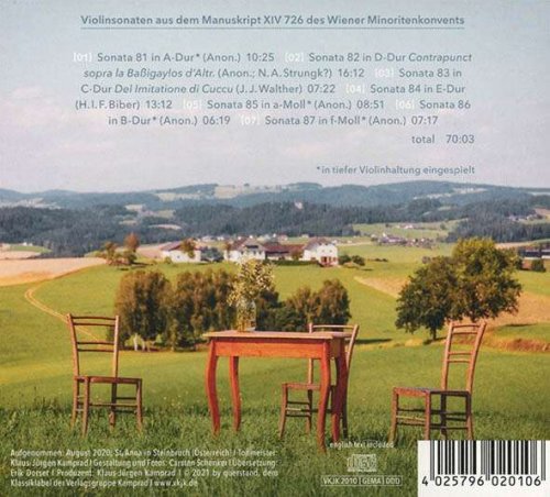 Nina Pohn, Martin Riccabona, Peter Trefflinger - MINORITEN-CODEX (Virtuose Violinsonaten aus Wien) (2021) [Hi-Res]