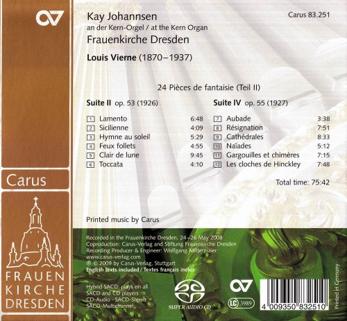 Kay Johannsen - Louis Vierne: Pieces de fantasie op.53 & 55 (2008) [SACD]