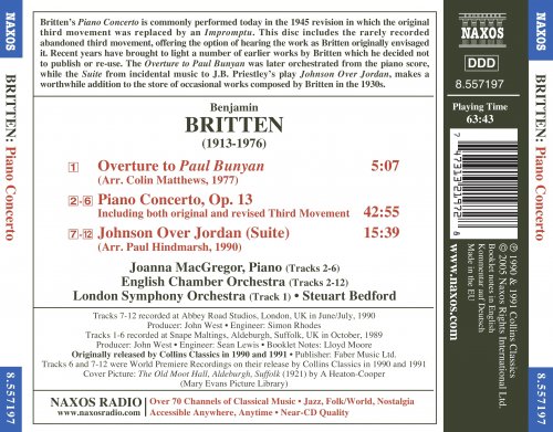 Joanna Mac Gregor - Britten: Piano Concerto, Johnson Over Jordan, Overture to Paul Bunyan (2005)