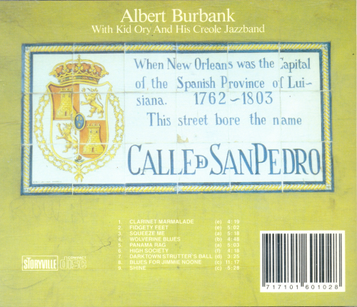 Albert Burbank With Kid Ory And His Creole Jazz Band - Sounds Of New Orleans, Vol. 3 (1990)