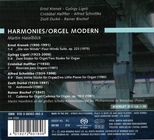 Martin Haselbock - Harmonies-Werke Von Krenek Schnittke Halffter Und (2006) [SACD]