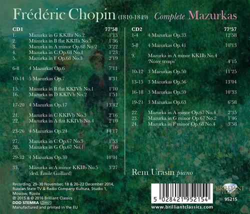 Rem Urasin - Chopin: Complete Mazurkas (2016)