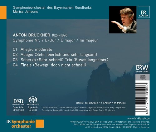 Symphonieorchester des Bayerischen Rundfunks, Mariss Jansons - Anton Bruckner: Symphonie No. 7 (2009) [Hi-Res]
