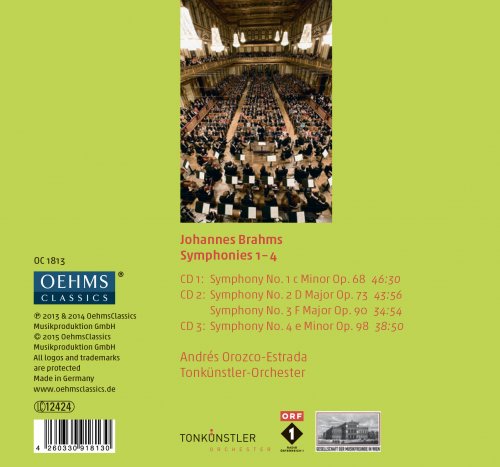 Tonkünstler-Orchester, Andrés Orozco-Estrada - Brahms: Symphonies Nos. 1-4 (2015)