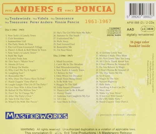 Pete Anders & Vince Poncia - Masterworks 1961-1967 (Remastered) (1995)