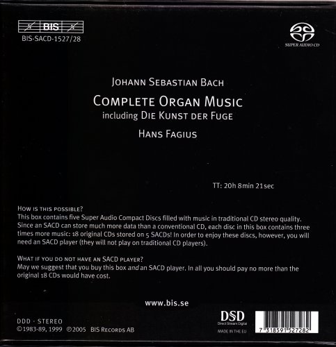 Hans Fagius - J.S. Bach: Complete Organ Music (2005) [SACD]