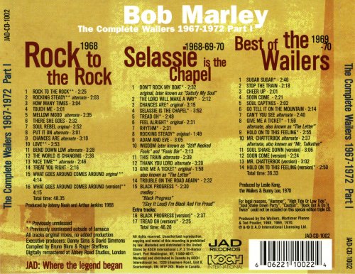 Bob Marley & The Wailers - The Complete Bob Marley & the Wailers 1967–1972, Part I (1998)