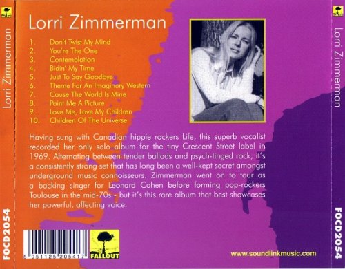 Lorri Zimmerman - Lorri Zimmerman (Reissue) (1969/2007)