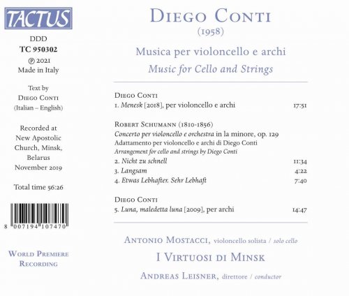 Antonio Mostacci - Diego Conti: Works for Cello & Strings (2021) Hi-Res