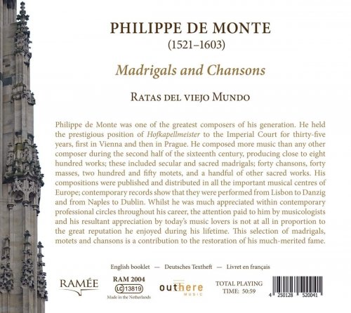 Ratas del viejo Mundo - Philippe De Monte: Madrigals and Chansons (2021) [Hi-Res]