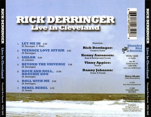 Derringer - Live In Cleveland (Reissue) (1979/2009)