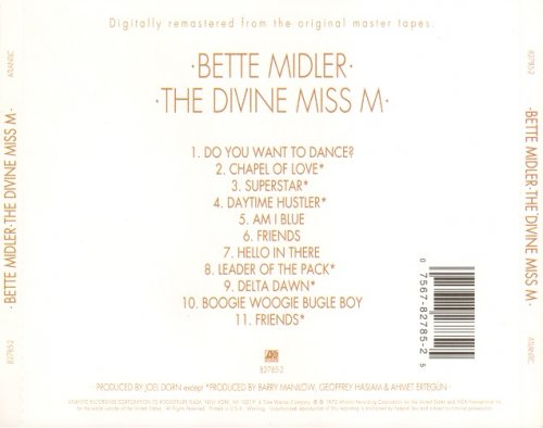 Bette Midler - The Divine Miss M (1972) [1995]