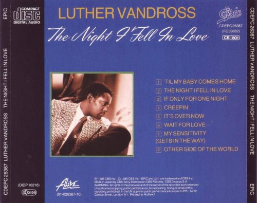 Luther Vandross - The Night I Fell In Love (1985)