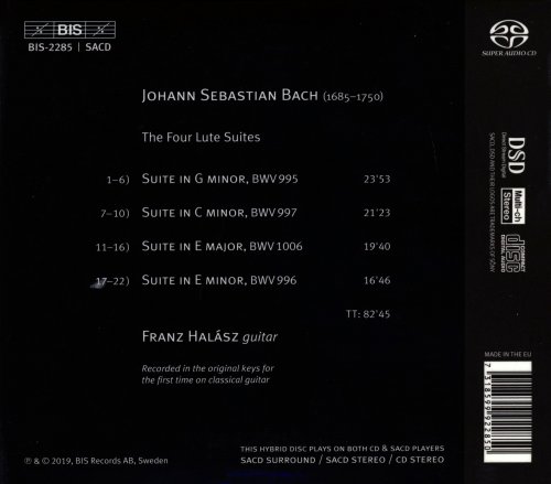 Franz Halasz - J.S. Bach: The Lute Suites (2019) CD-Rip