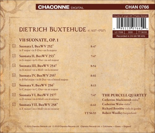 The Purcell Quartet - Buxtehude: Seven Sonatas, Op. 1 BuxWV 252-258 (2010) [Hi-Res]