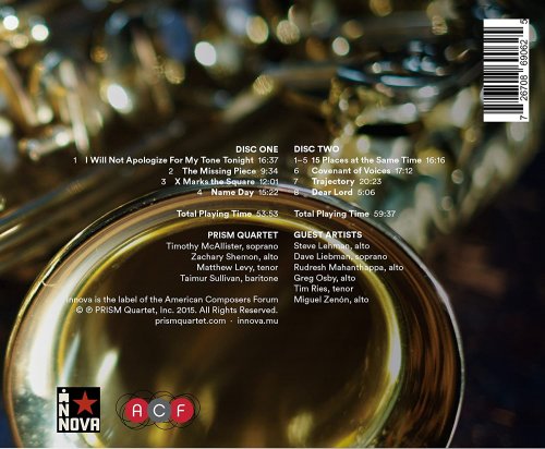 Prism Quartet - Heritage / Evolution, Vol. 1 (feat. Steve Lehman, Dave Liebman, Rudresh Mahanthappa, Greg Osby, Tim Ries & Miguel Zenón) (2015)