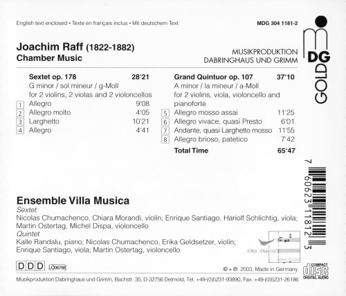 Ensemble Villa Musica - Joachim Raff: Sextet op. 178, Piano quintet, op. 107 (2003) CD-Rip
