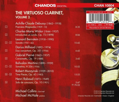 Michael Collins, Michael McHale - The Virtuoso Clarinet, Vol. 2 (2014) [Hi-Res]