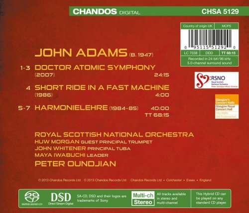 Royal Scottish National Orchestra, Peter Oundjian - Adams: Harmonielehre - Doctor Atomic Symphony (2013) [Hi-Res]