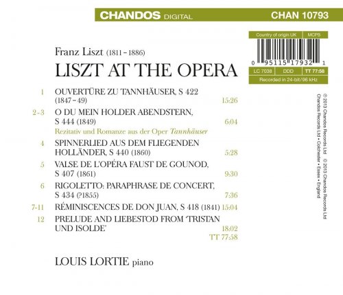 Louis Lortie - Liszt at the Opera (2013) [Hi-Res]