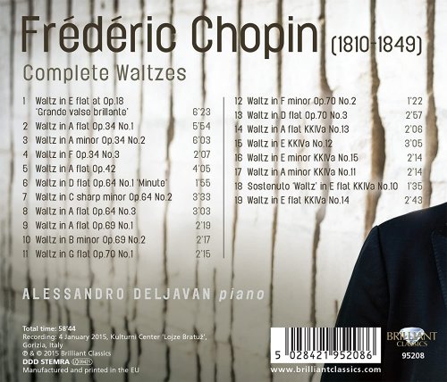 Alessandro Deljavan - Chopin: Complete Waltzes (2015)